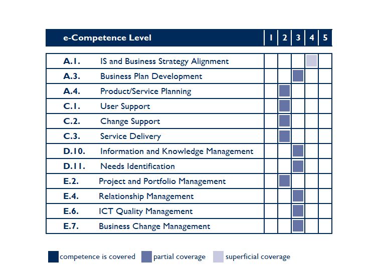e-CF Mapping Business Information Management Foundation with reference to BiSL